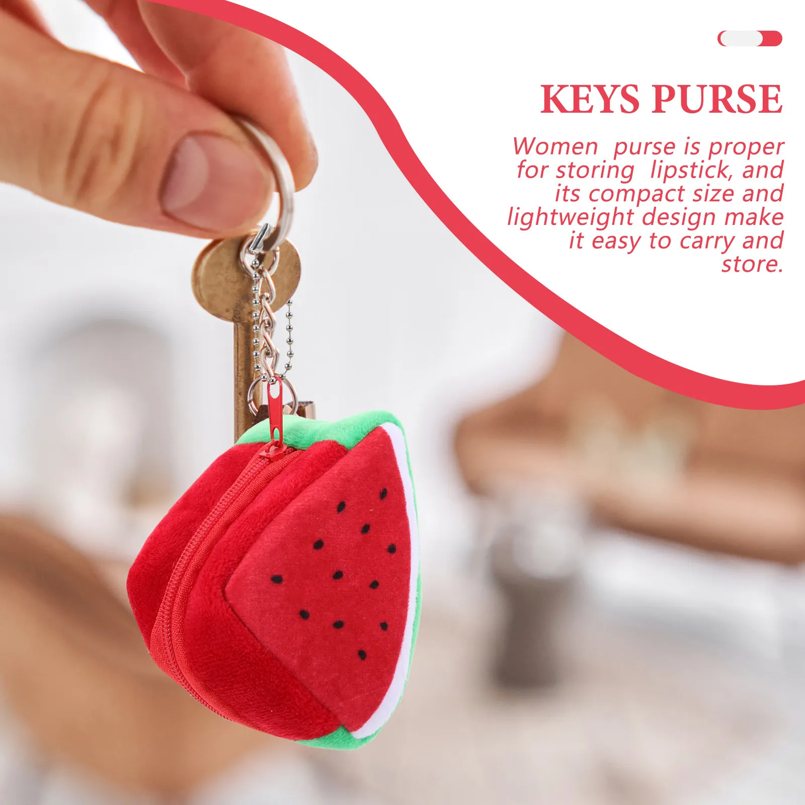 Cute Watermelon Coin Purse for Women Small Zipper Pouch Lightweight Lipstick and Coins Holder Travel Daily Use Gift for Her
Cute Watermelon Coin Purse for Women Small Zipper Pouch Lightweight Lipstick and Coins Holder Travel Daily Use Gift for Her