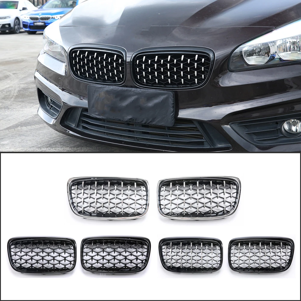 A Pair Diamond Star Style Grill Car Front Kidney Grille Bumper For BMW 2 Series F45 228i 220i 235i 2013-2018 Car Styling
A Pair Diamond Star Style Grill Car Front Kidney Grille Bumper For BMW 2 Series F45 228i 220i 235i 2013-2018 Car Styling