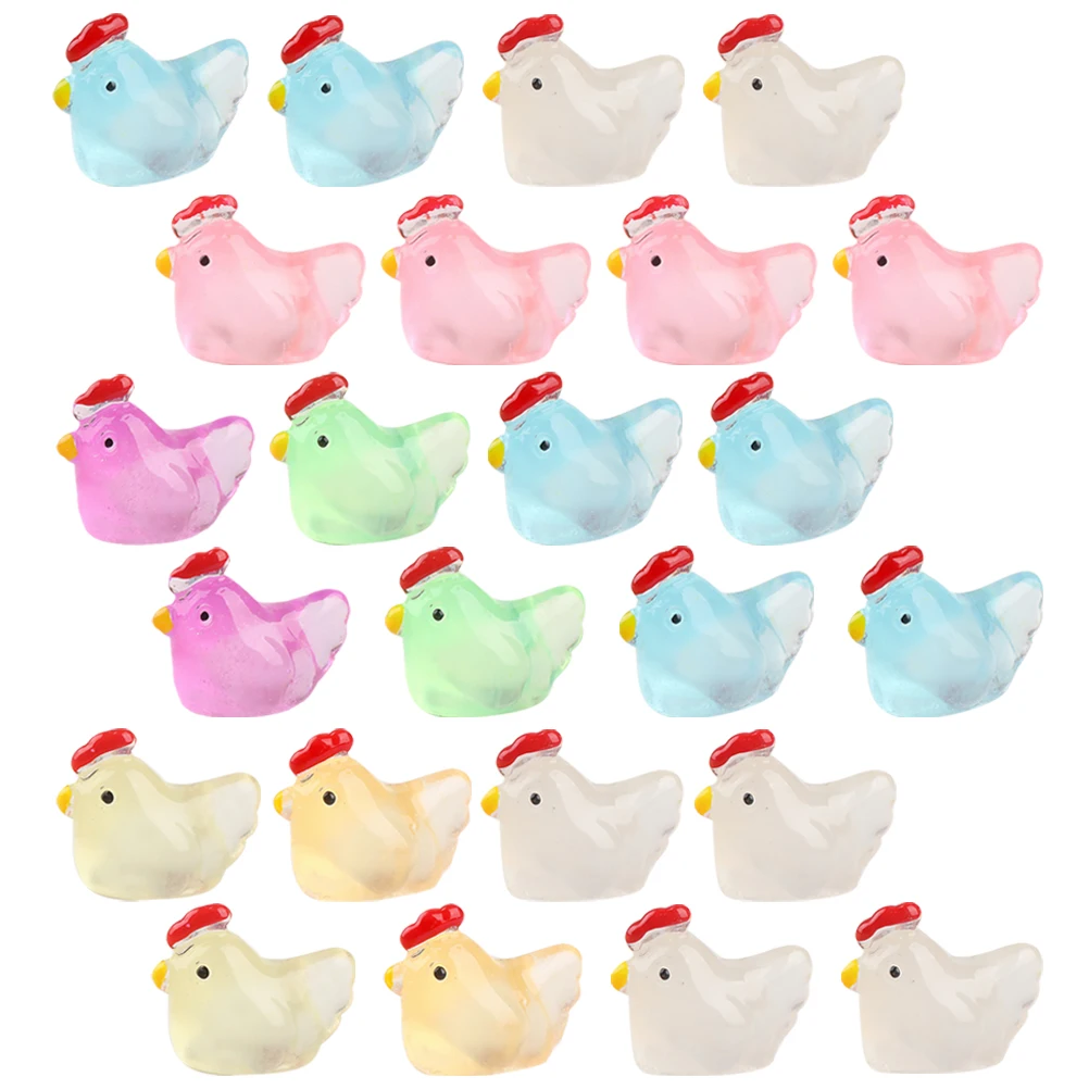 24pcs Mini Landscape Ornaments Tiny Resin Chicken Figures Luminous Animals Gardening Statue Sculpture Home Office
24pcs Mini Landscape Ornaments Tiny Resin Chicken Figures Luminous Animals Gardening Statue Sculpture Home Office