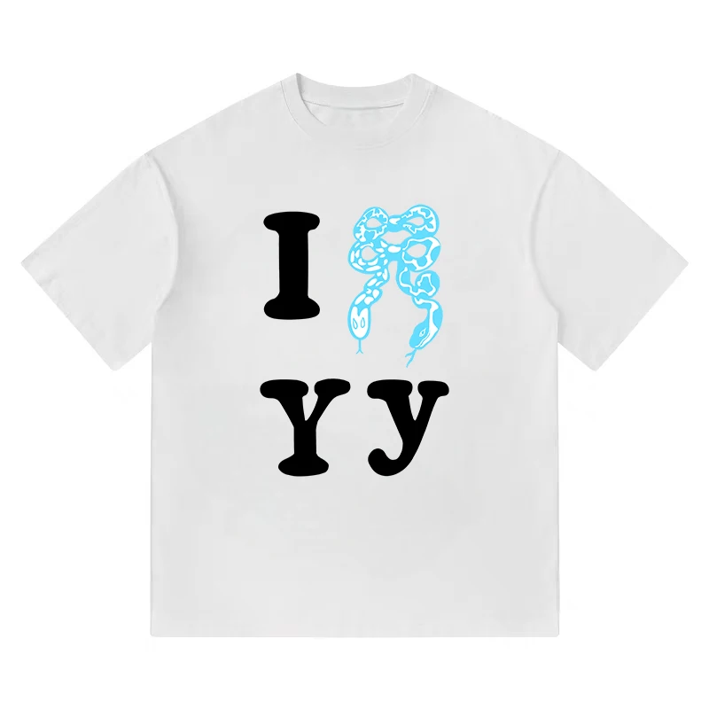 I Snake YY Printed Short-sleeved Couple T-shirts for Men and Women, American High Street Loose Pure Cotton Half-sleeved, 2025
I Snake YY Printed Short-sleeved Couple T-shirts for Men and Women, American High Street Loose Pure Cotton Half-sleeved, 2025