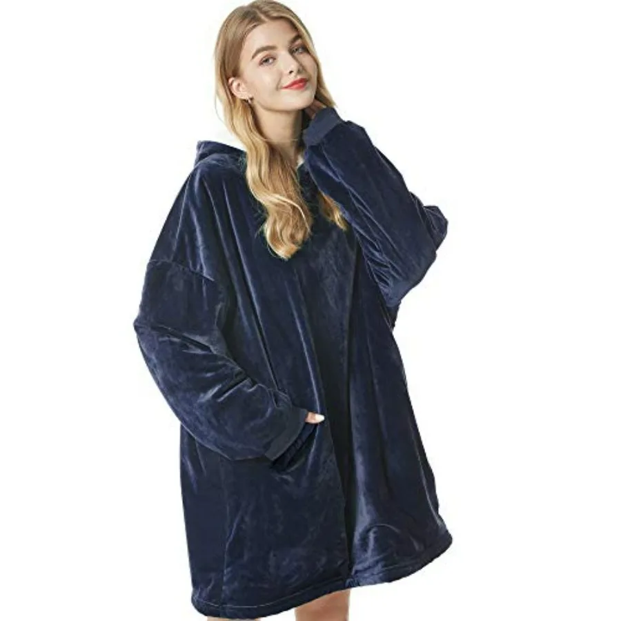 Felicigeely Blanket Hoodie Wearable Blanket Sweatshirt Oversized Hooded Blanket Sweater Gift for Women
Felicigeely Blanket Hoodie Wearable Blanket Sweatshirt Oversized Hooded Blanket Sweater Gift for Women