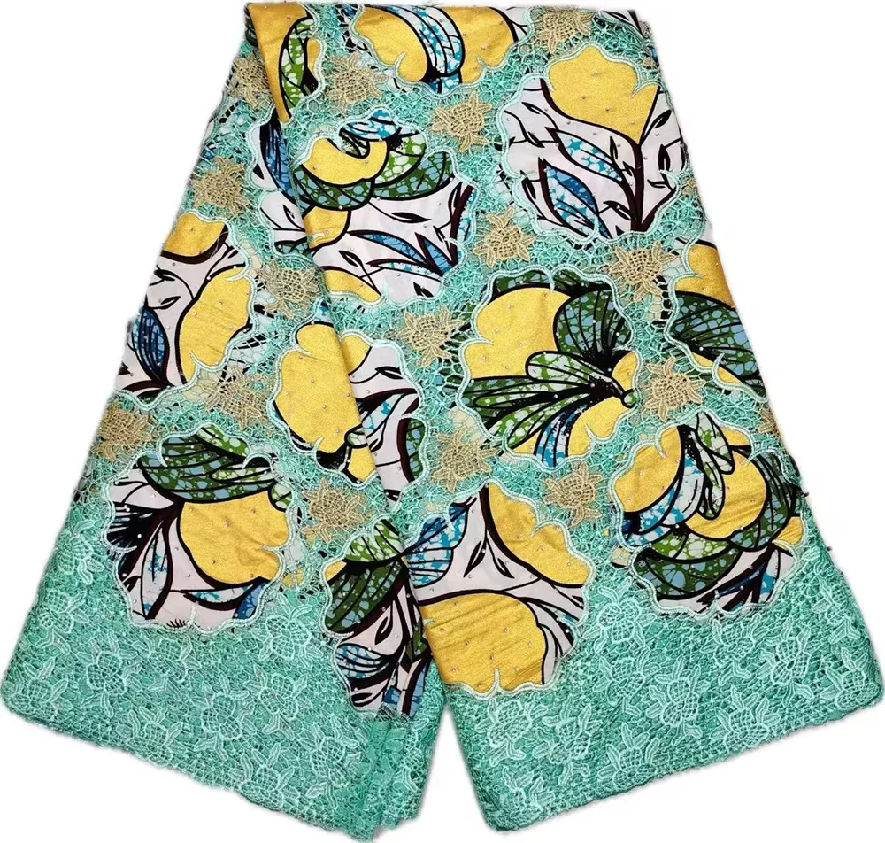 Luxury 5 Yard Sequins Cotton African Stones Ankara Wax Embroidery Patch Flower 3D Embroidery Wax For Wedding Dresses Home Decor
Luxury 5 Yard Sequins Cotton African Stones Ankara Wax Embroidery Patch Flower 3D Embroidery Wax For Wedding Dresses Home Decor