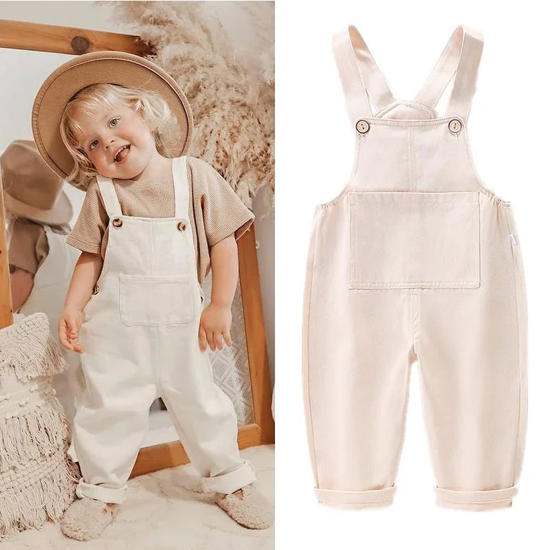 Summer New Large Pocket Children's Cotton Overalls Baby Boy and Girl Universal Casual Jeans Fashion Toddler Kids Solid Jumpsuits
Summer New Large Pocket Children's Cotton Overalls Baby Boy and Girl Universal Casual Jeans Fashion Toddler Kids Solid Jumpsuits