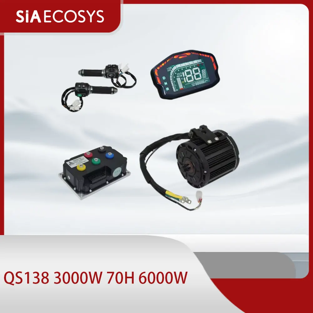 QS MOTOR QS138 3000W 70H 6000W Max Continuous 72V 100KPH Mid Drive Motor Conversion Kit With SIAYQ72180 Controller
QS MOTOR QS138 3000W 70H 6000W Max Continuous 72V 100KPH Mid Drive Motor Conversion Kit With SIAYQ72180 Controller