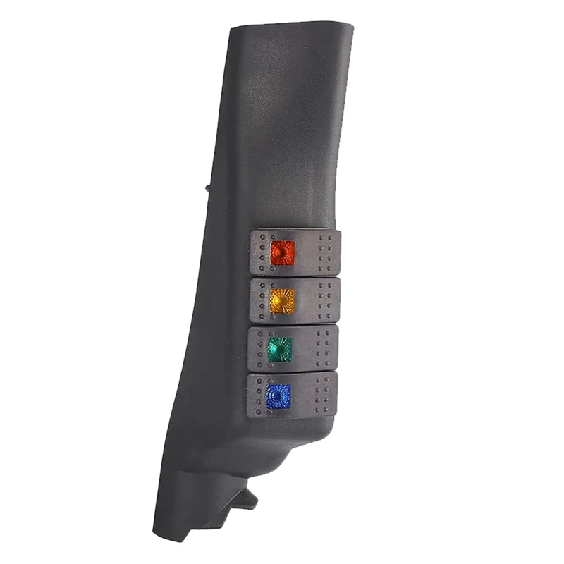 A Pillar Switch Panel Kit With 4 LED Boat Rocker Switch For Jeep Wrangler JK JKU 2011-2017 Left-Hand Drive
A Pillar Switch Panel Kit With 4 LED Boat Rocker Switch For Jeep Wrangler JK JKU 2011-2017 Left-Hand Drive