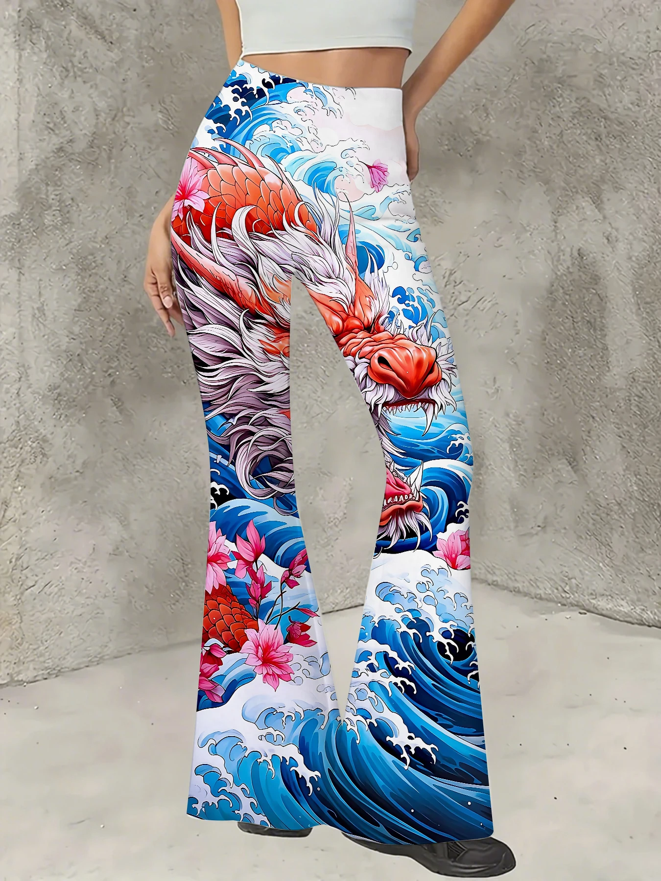 Women's Floral Print Flare Pants Elegant Stretchy Bell Bottom Trousers Summer
Women's Floral Print Flare Pants Elegant Stretchy Bell Bottom Trousers Summer