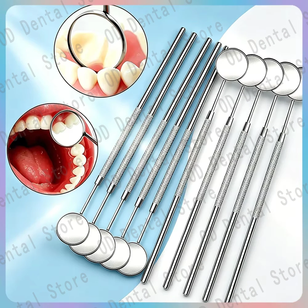 10 Piece Dental Mouth Mirror Set with Reflectors and Handles for Oral Examination Clinical and Hygiene Use
10 Piece Dental Mouth Mirror Set with Reflectors and Handles for Oral Examination Clinical and Hygiene Use