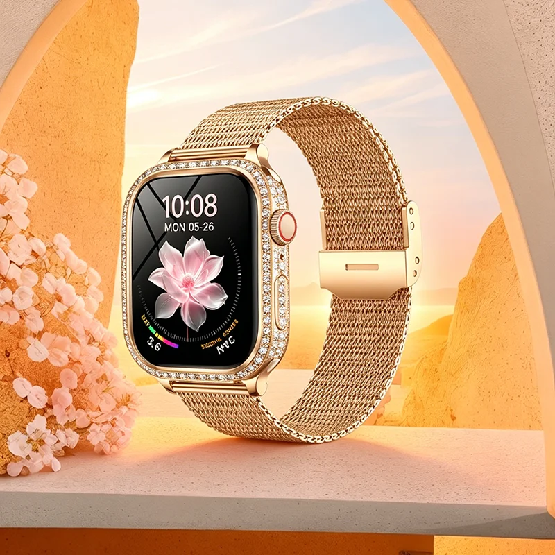 Diamond Fashion Smart Watch Ladies 466*466 HD Screen Heart Rate Blood Pressure BT Call Smartwatches Women For Android IOS
Diamond Fashion Smart Watch Ladies 466*466 HD Screen Heart Rate Blood Pressure BT Call Smartwatches Women For Android IOS
