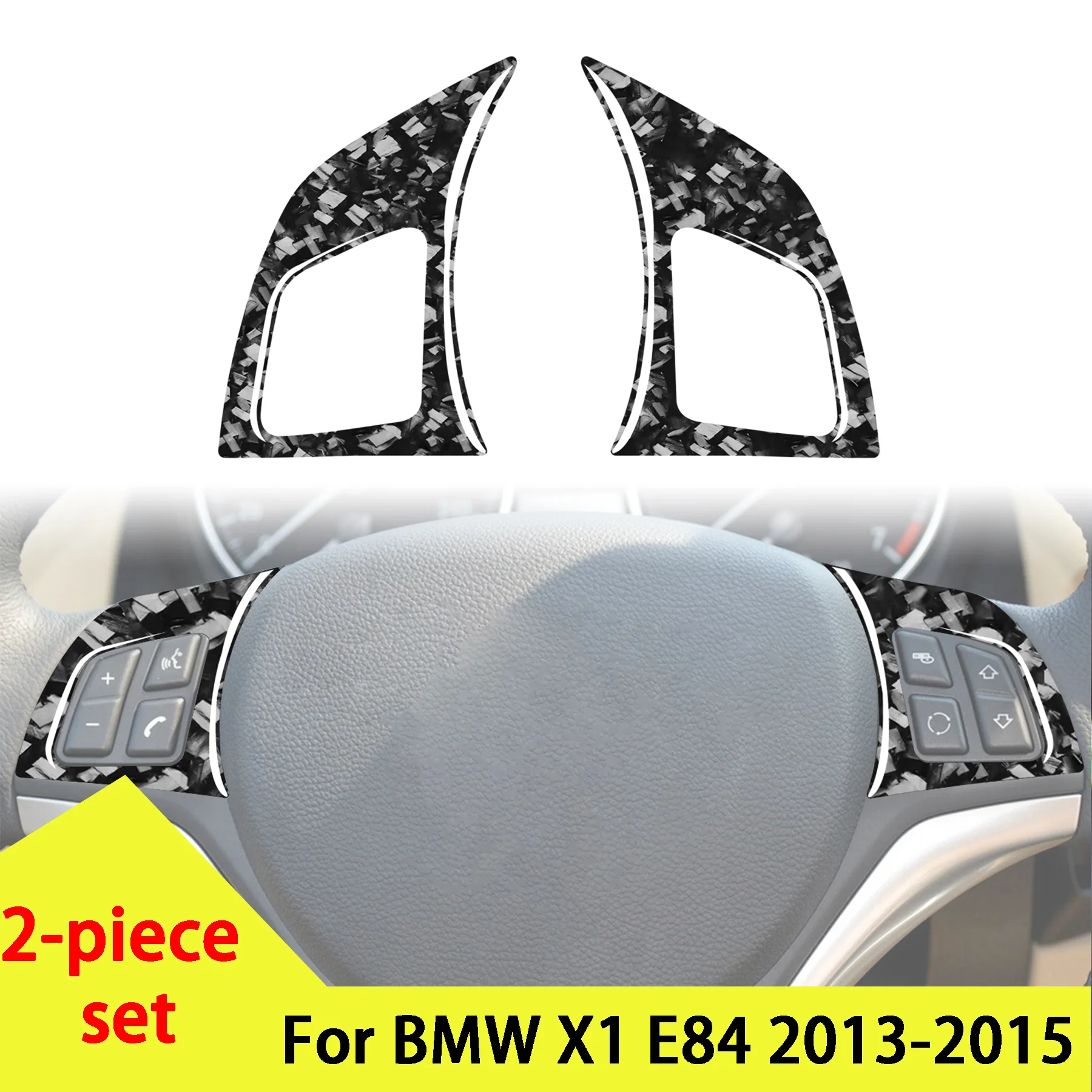 Forged Carbon Fiber Car Steering Wheel Button Switch Panel Decorative For BMW X1 E84 2013-2015 Interior Accessory Stickers
Forged Carbon Fiber Car Steering Wheel Button Switch Panel Decorative For BMW X1 E84 2013-2015 Interior Accessory Stickers