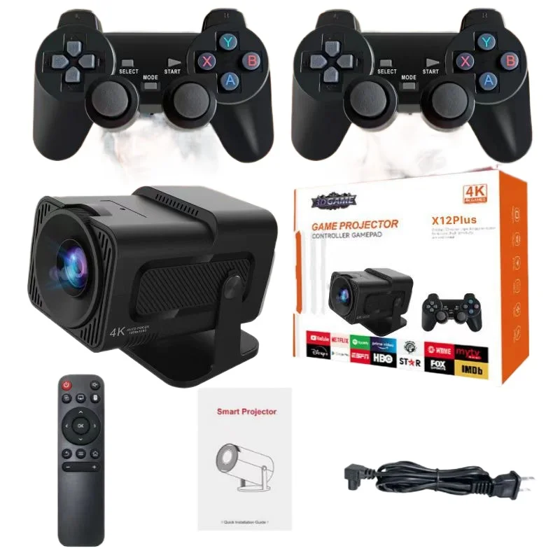 X12Plus game console projector, with handle 1080P high definition 4K screen projector HY320
X12Plus game console projector, with handle 1080P high definition 4K screen projector HY320