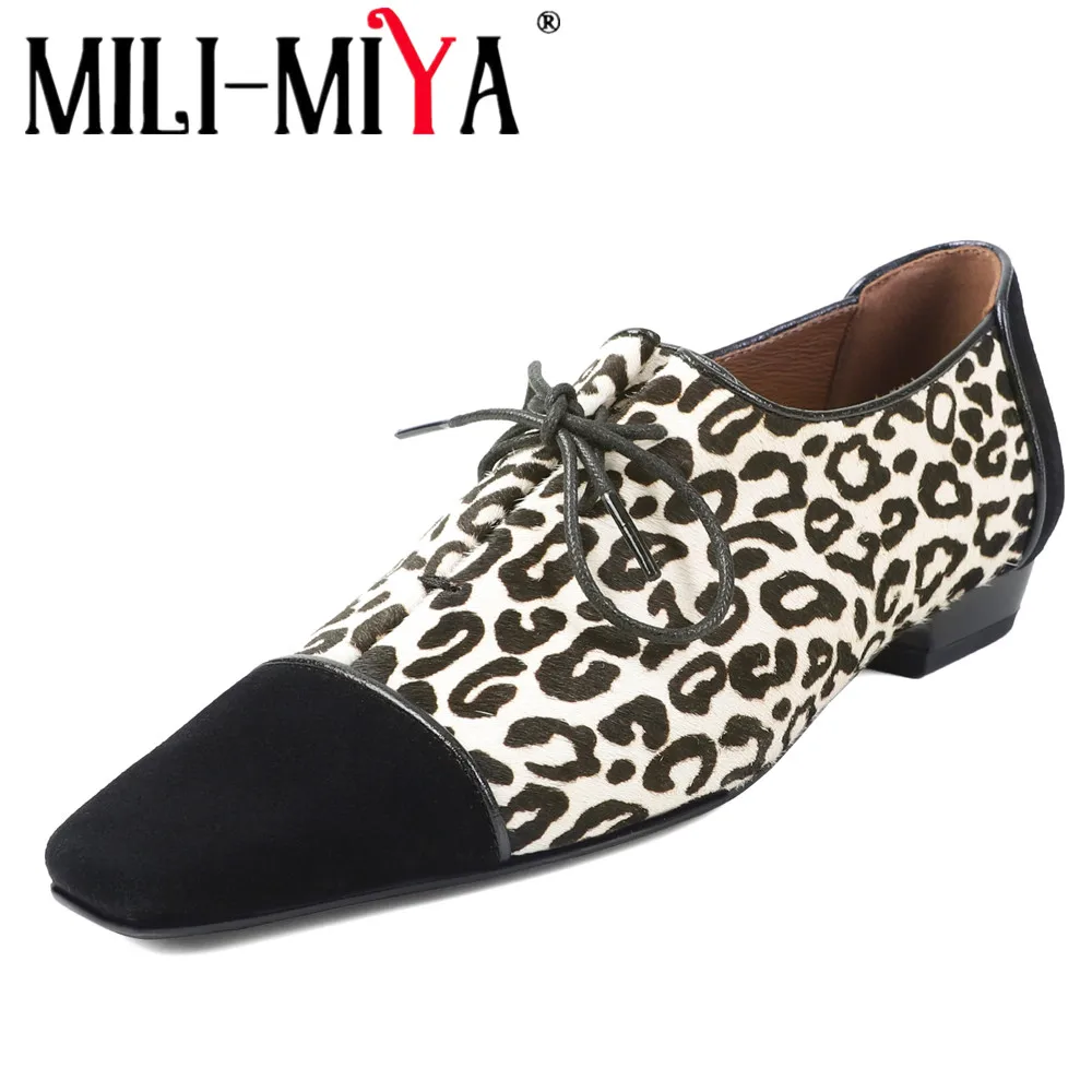 MILI-MIYA модные детские замшевые и конские волосы, женские повседневные туфли на плоской подошве с квадратным носком на шнуровке, разноцветные, большой размер 34-40, ручная работа
MILI-MIYA модные детские замшевые и конские волосы, женские повседневные туфли на плоской подошве с квадратным носком на шнуровке, разноцветные, большой размер 34-40, ручная работа