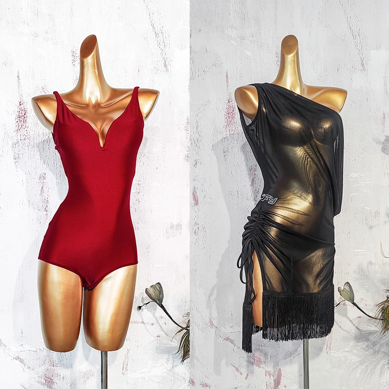 Women Latin Dance Performance Costumes Strap V-neck Jumpsuit Mesh Perspective Tassels Smock Chacha Latin Dance Dress DN21170
Women Latin Dance Performance Costumes Strap V-neck Jumpsuit Mesh Perspective Tassels Smock Chacha Latin Dance Dress DN21170