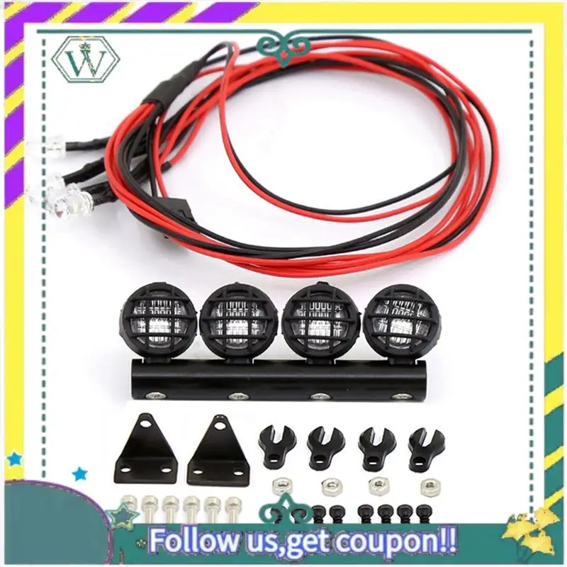 (New) 2X RC Car LED Roof Lamp Lights Bar For WPL 1/18 1/24 RC Truck Car Upgrade Parts Accessories,4 LED
(New) 2X RC Car LED Roof Lamp Lights Bar For WPL 1/18 1/24 RC Truck Car Upgrade Parts Accessories,4 LED