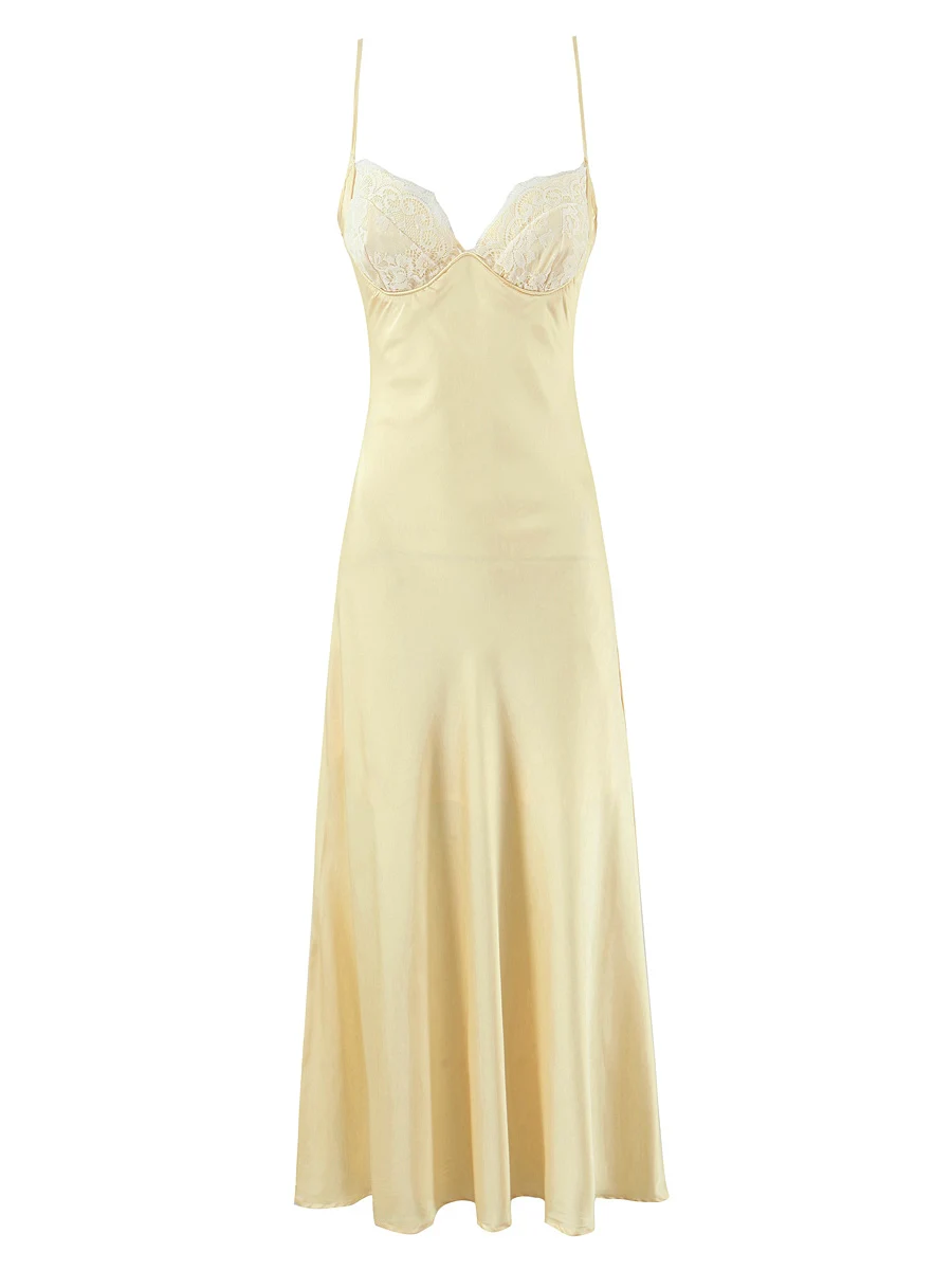 Сексуальное ретро кружевное атласное платье на бретельках Dr, женское длинное платье для похудения, повседневная одежда из полиэфирного волокна с v-образным вырезом
Сексуальное ретро кружевное атласное платье на бретельках Dr, женское длинное платье для похудения, повседневная одежда из полиэфирного волокна с v-образным вырезом