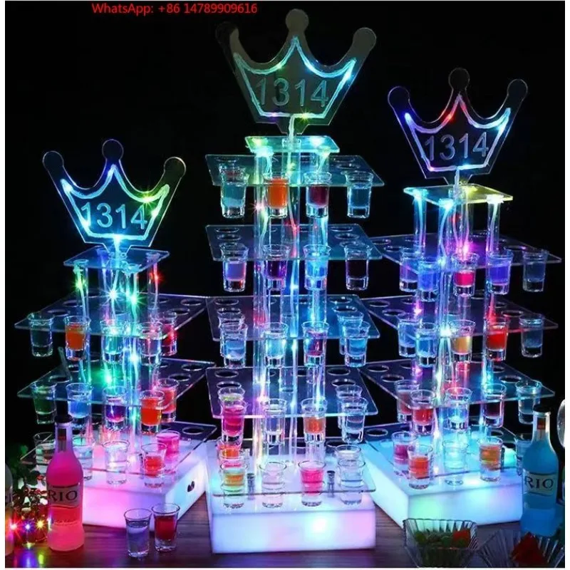 High-End Bespoke LED Bottle Display RackCocktail Colorful Glowing LED Cup Holder Wine Rack VIP Service LED Bottle Presenter For
High-End Bespoke LED Bottle Display RackCocktail Colorful Glowing LED Cup Holder Wine Rack VIP Service LED Bottle Presenter For