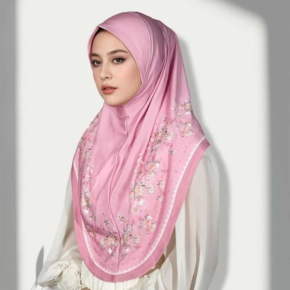 Breathable Eid Al-Fitr Long Floral Turban Multiple Colors Adjustable Printed Arab Lady Headscarf Long Ethnic Style
Breathable Eid Al-Fitr Long Floral Turban Multiple Colors Adjustable Printed Arab Lady Headscarf Long Ethnic Style