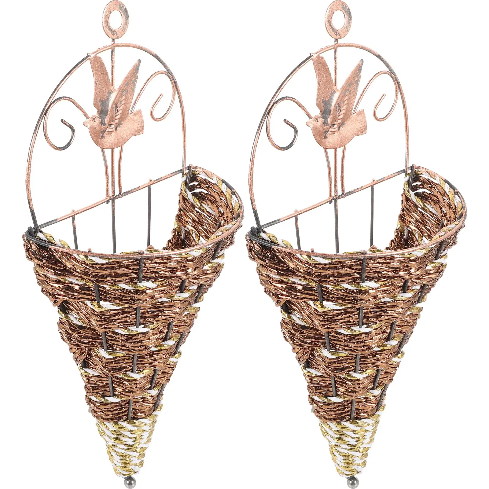 2 Pcs Terrarium Wall Hanging Flower Basket Artificial Plants Outdoor Plastic Flowerpot Iron
2 Pcs Terrarium Wall Hanging Flower Basket Artificial Plants Outdoor Plastic Flowerpot Iron