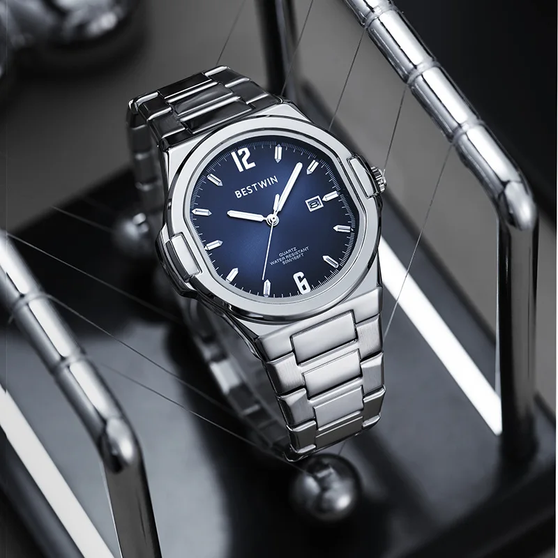 BESTWIN 150 Top Brand Men's Quartz Watches Stainless Steel Strap Waterproof Date Unique Design Business Quartz Watch for Men
BESTWIN 150 Top Brand Men's Quartz Watches Stainless Steel Strap Waterproof Date Unique Design Business Quartz Watch for Men