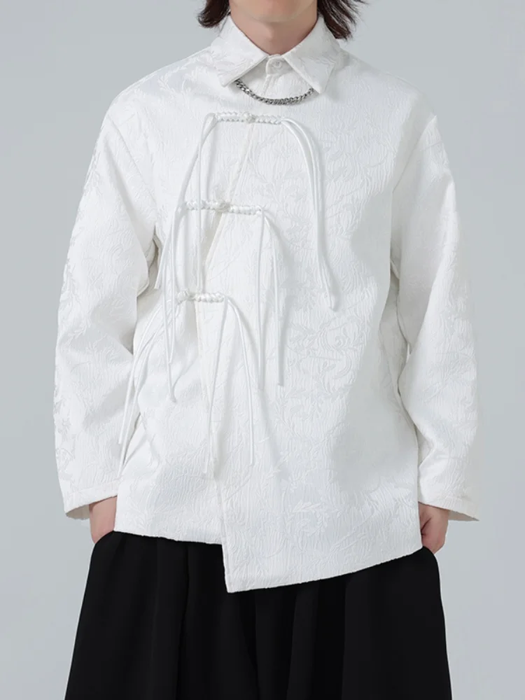 New Chinese Sle Men's Jaet with Embroidered T Coat Buttons Asymmetrical Lapel Breathable Casual Faion Outerwear
New Chinese Sle Men's Jaet with Embroidered T Coat Buttons Asymmetrical Lapel Breathable Casual Faion Outerwear