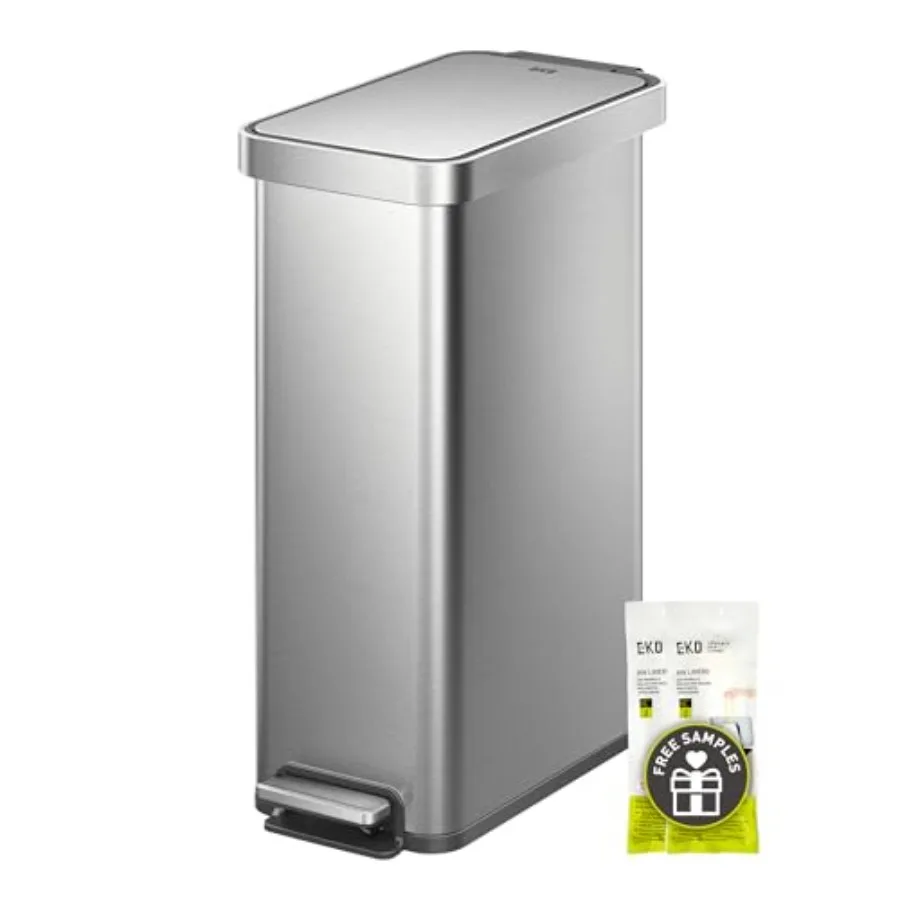 Hudson Slim 50L/ 13.2 Gallon Kitchen Trash Can with Lid, Step Garbage Can for Kitchen or Home, Space-Saving Garbage Can with So
Hudson Slim 50L/ 13.2 Gallon Kitchen Trash Can with Lid, Step Garbage Can for Kitchen or Home, Space-Saving Garbage Can with So