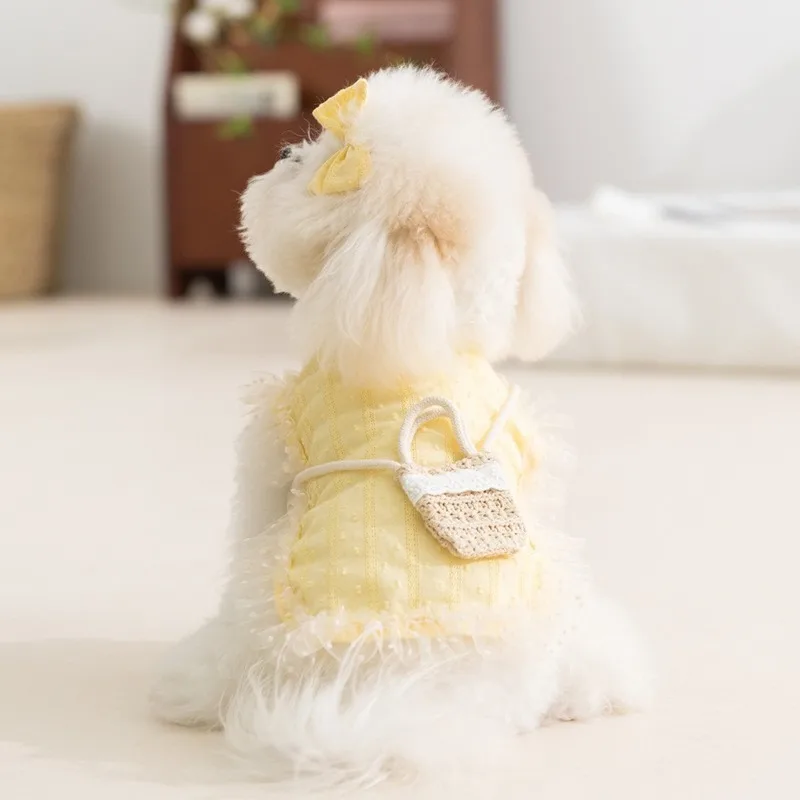 Pomeranian Princess Style Crossbody Bag Dress Spring Summer Dog Clothes Small Dog Bichon Fairy Dress Solid Color Pet Clothes
Pomeranian Princess Style Crossbody Bag Dress Spring Summer Dog Clothes Small Dog Bichon Fairy Dress Solid Color Pet Clothes