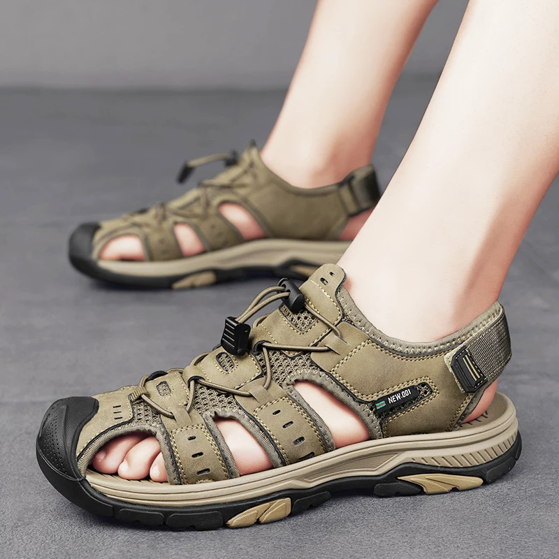 New Summer Men Sandals Roman Classic Climbing Beach Leather Slippers Hiking Fashion Outdoor Fishing Trekking Casual Comfortable
New Summer Men Sandals Roman Classic Climbing Beach Leather Slippers Hiking Fashion Outdoor Fishing Trekking Casual Comfortable