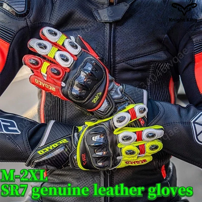 SCYCO Motorcycle Gloves Track Long Competition SR7 Leather Four Seasons Cycling Racing Carbon Fiber Men's guantes moto
SCYCO Motorcycle Gloves Track Long Competition SR7 Leather Four Seasons Cycling Racing Carbon Fiber Men's guantes moto
