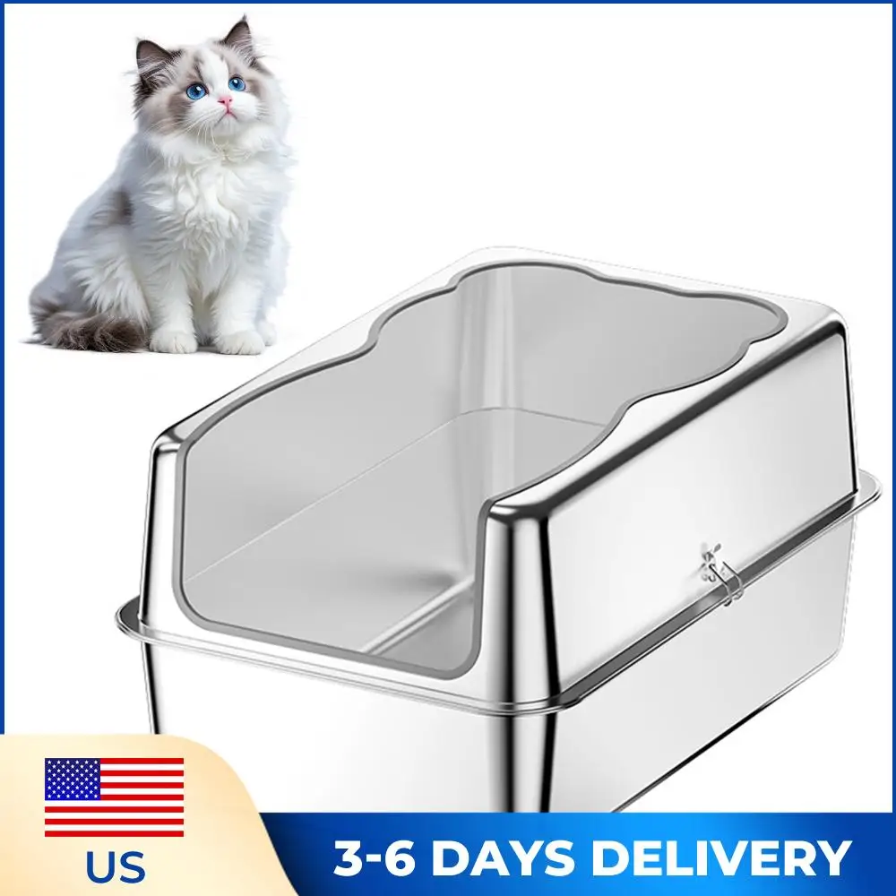 Очень большой лоток для кошек с крышкой, верхним входом и высокими бортиками, металлический, с верхним выходом, предотвращающий утечку мочи, для крупных кошек и котят
Очень большой лоток для кошек с крышкой, верхним входом и высокими бортиками, металлический, с верхним выходом, предотвращающий утечку мочи, для крупных кошек и котят