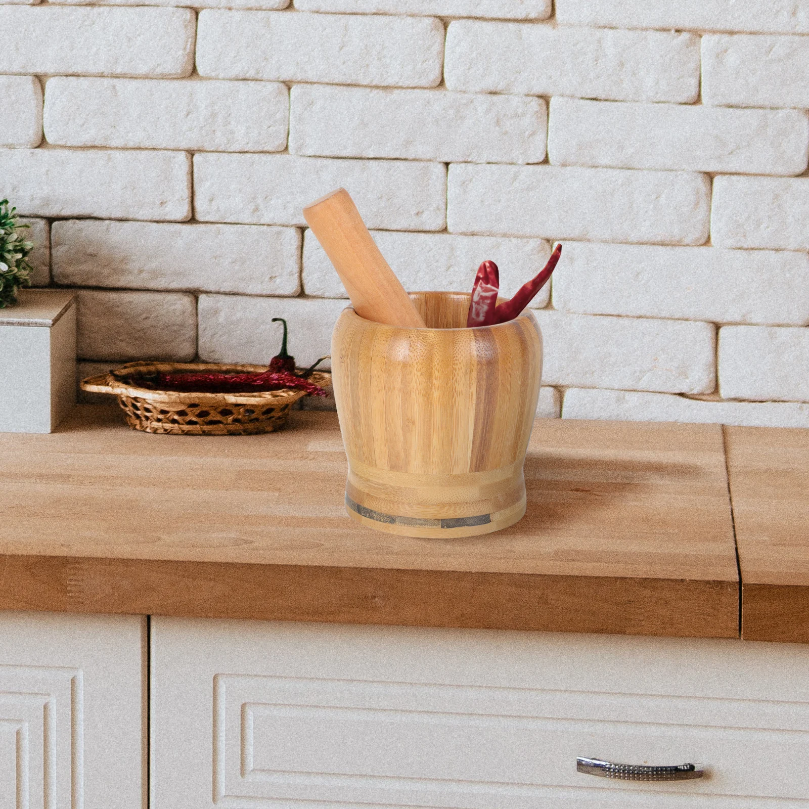 Bamboo Garlic Masher Pestle Set Smooth Surface Fine Polishing Kitchen Tool Grind Spices Nuts Food
Bamboo Garlic Masher Pestle Set Smooth Surface Fine Polishing Kitchen Tool Grind Spices Nuts Food