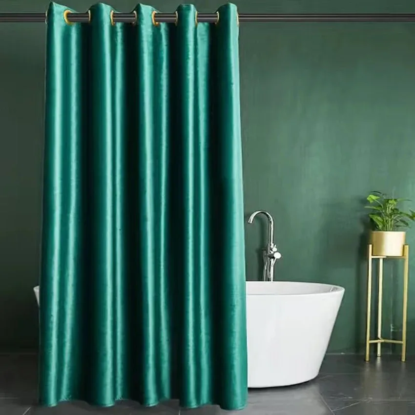 Luxury Velvet Waterproof Shower Curtain with Golden Rings Double-layer Bath Curtains for Bathroom Bathtub Bathing Cover
Luxury Velvet Waterproof Shower Curtain with Golden Rings Double-layer Bath Curtains for Bathroom Bathtub Bathing Cover
