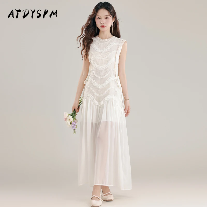 Summer Lace Dress Ladies Party Dress Elegant Patchwork Irregular Vintage Dresses Lace Up Waist Sexy Sleeveless Robe Vestidos
Summer Lace Dress Ladies Party Dress Elegant Patchwork Irregular Vintage Dresses Lace Up Waist Sexy Sleeveless Robe Vestidos