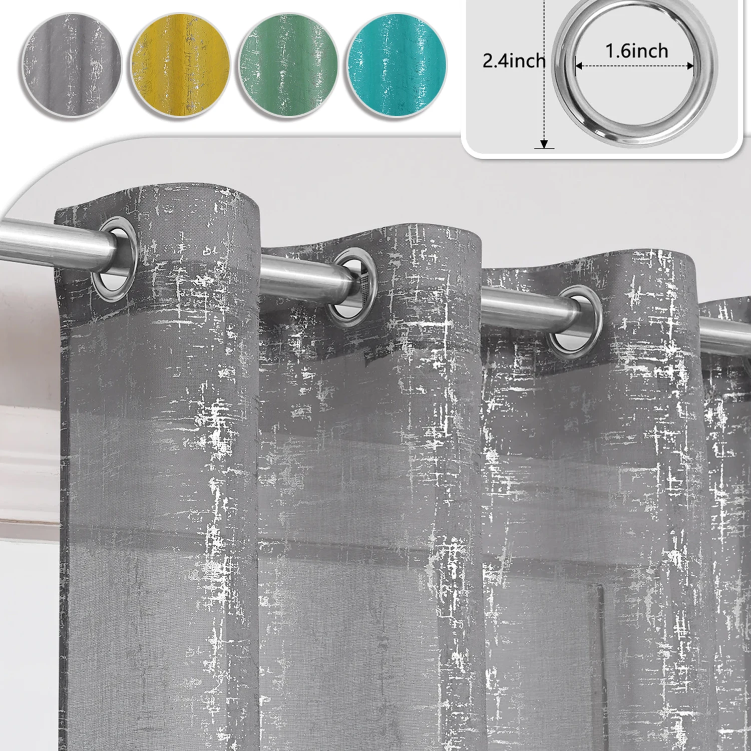 1Panel Retro Lace Curtains Hot Silver Cross Patterned Sheer Door Curtains Cafe Rod Pocket Light Filtering Lace Window Decoration
1Panel Retro Lace Curtains Hot Silver Cross Patterned Sheer Door Curtains Cafe Rod Pocket Light Filtering Lace Window Decoration