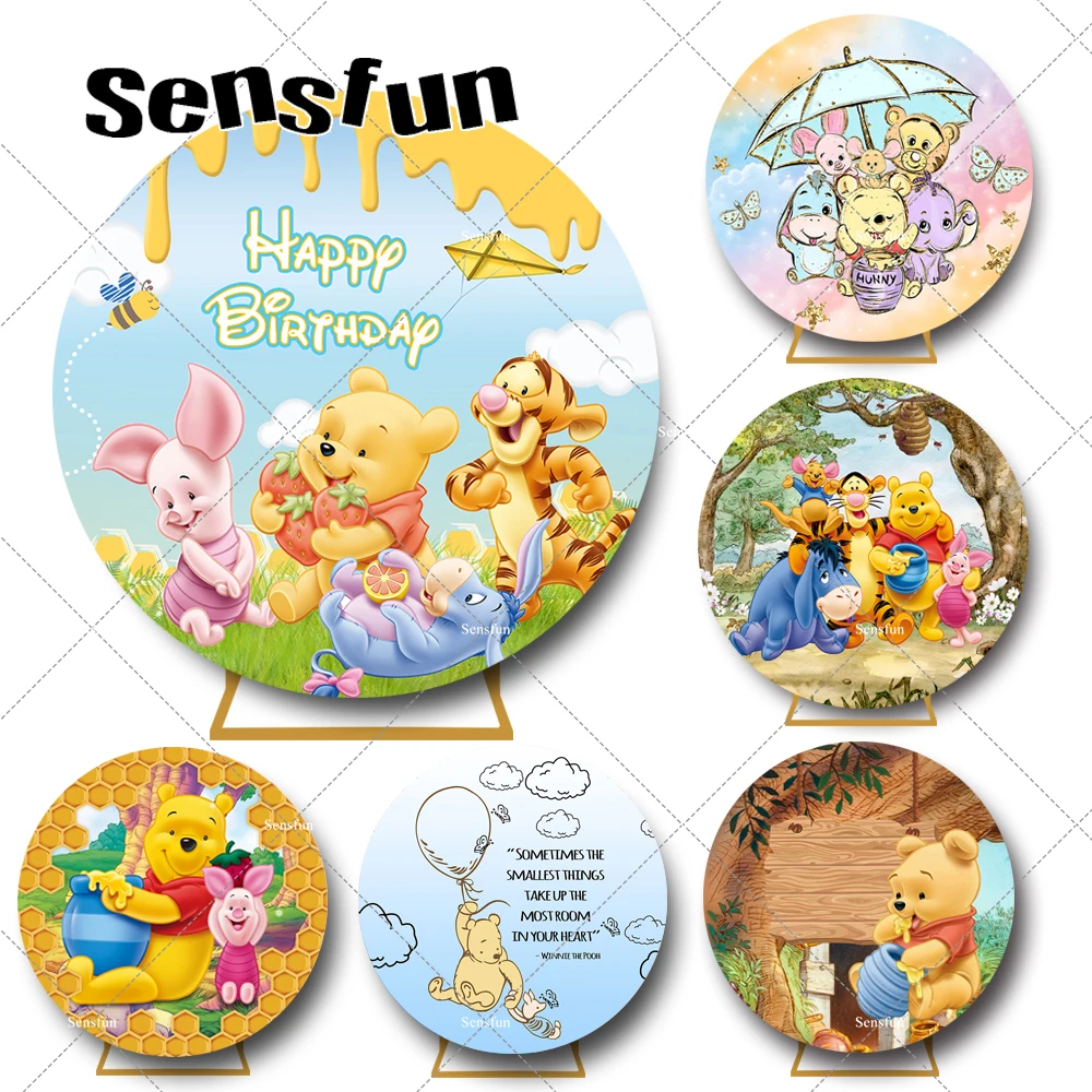 Cartoon Winnie The Pooh Round Backdrop Cover Kids Newborn Baby Shower 1st Birthday Party Decor Bear Honey Tree Circle Background
Cartoon Winnie The Pooh Round Backdrop Cover Kids Newborn Baby Shower 1st Birthday Party Decor Bear Honey Tree Circle Background