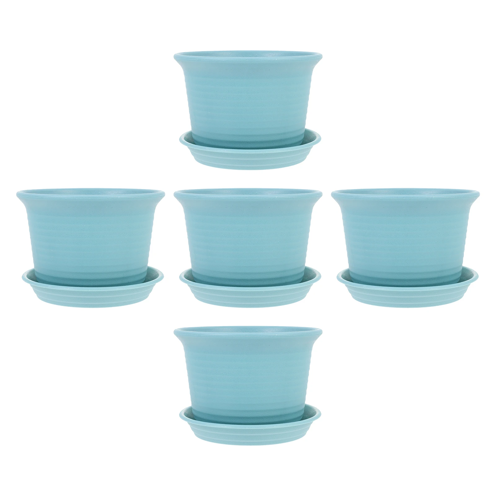 5 Pcs Plastic Flower Pots Compact Firm Durable Plant Container Small Tray Succulent Planter Simulated Ceramic Pot
5 Pcs Plastic Flower Pots Compact Firm Durable Plant Container Small Tray Succulent Planter Simulated Ceramic Pot