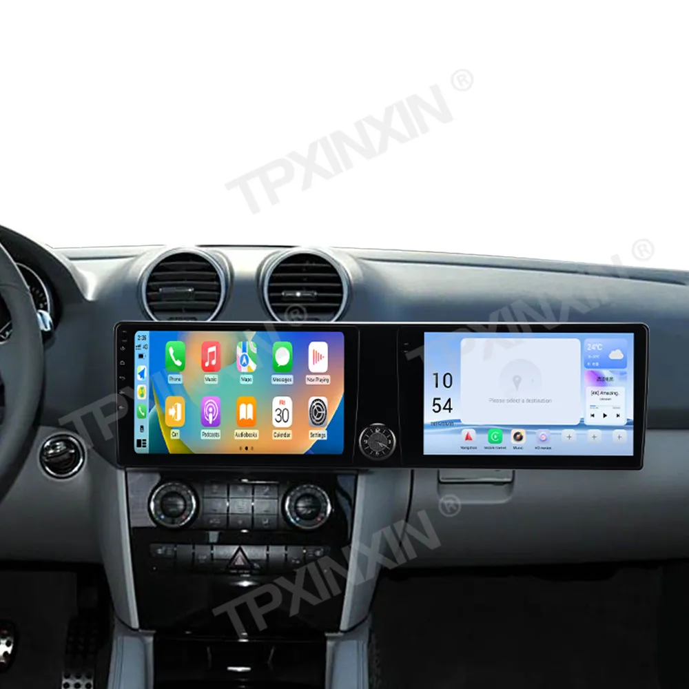 Android 13 Auto Car Radio Navi For Mercedes Benz ML 2006-2012 CarPlay HiCar Multimedia Player 20" Dual Screen Co-pilot Head Unit
Android 13 Auto Car Radio Navi For Mercedes Benz ML 2006-2012 CarPlay HiCar Multimedia Player 20" Dual Screen Co-pilot Head Unit