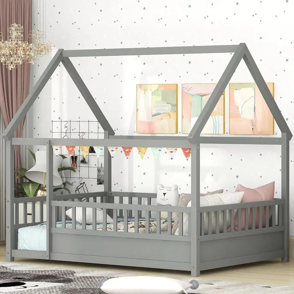 Full Size Loft Bed with Underbed Storage, Suitable for Kids, Boys, Girls, in Gray
Full Size Loft Bed with Underbed Storage, Suitable for Kids, Boys, Girls, in Gray