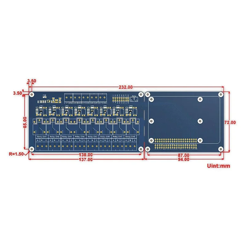 Durable-1 PCS 8 Channel Relay Extention Board Blue PCB With Optocoupler Isolation For Raspberry Pi 5 4B 3B+ 3B Zero 2W,1 PCS 8 C
Durable-1 PCS 8 Channel Relay Extention Board Blue PCB With Optocoupler Isolation For Raspberry Pi 5 4B 3B+ 3B Zero 2W,1 PCS 8 C
