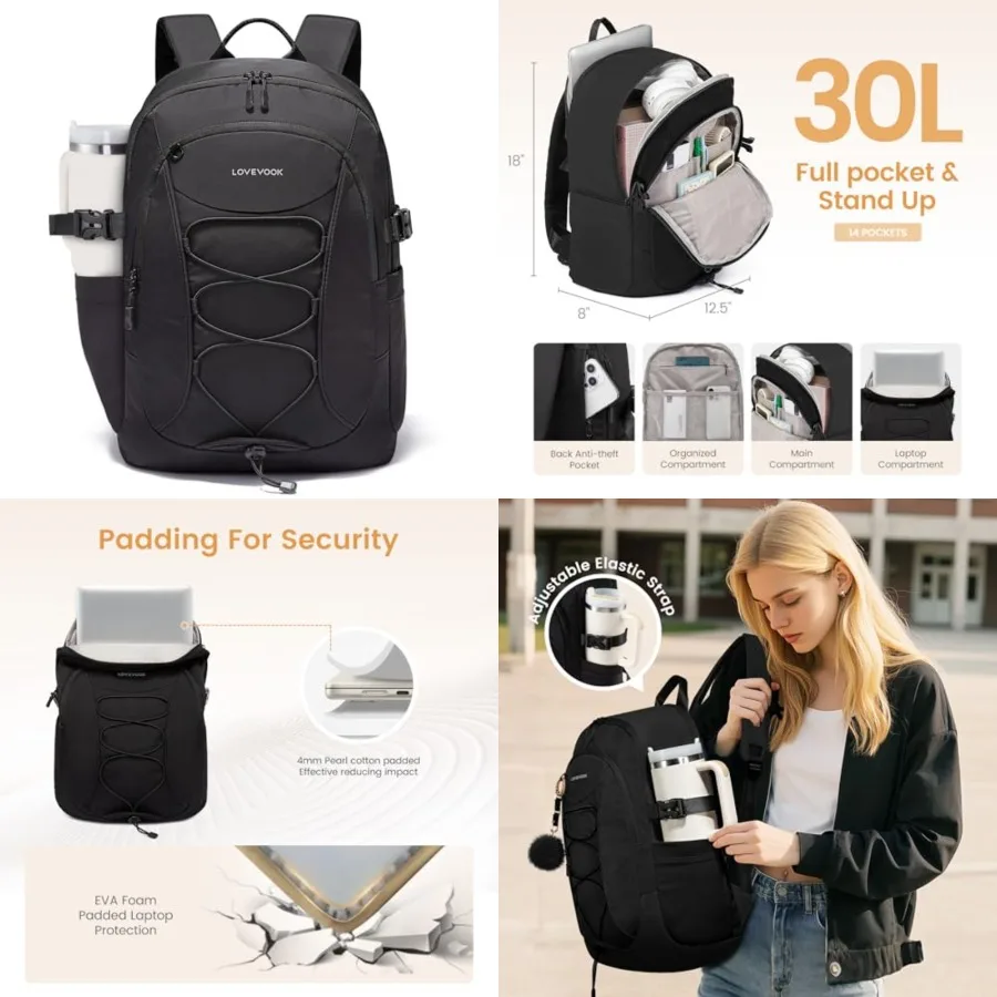 Mens Backpack with Giant Tumbler Holder Pocket, Everyday Laptop Backpack Commuter Travel Work Computer Bag for Women, Waterproo
Mens Backpack with Giant Tumbler Holder Pocket, Everyday Laptop Backpack Commuter Travel Work Computer Bag for Women, Waterproo
