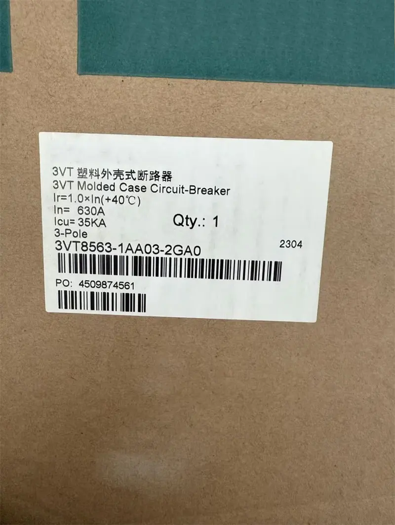 Brand New 3VT8563-1AA03-2GA2 3VT8563-2AA03-2PA2 3VT8563-2AA03-0DA2 Warranty One-year
Brand New 3VT8563-1AA03-2GA2 3VT8563-2AA03-2PA2 3VT8563-2AA03-0DA2 Warranty One-year