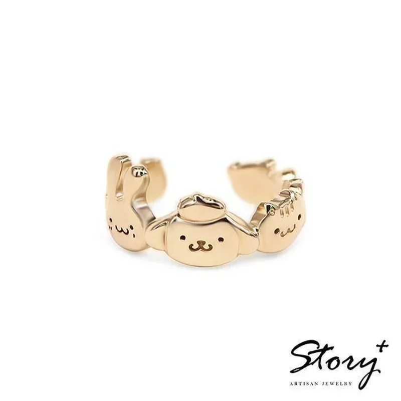 Sanrio Jewelry Family Electroplated Cartoon Ring Character Sterling Silver Ring Kwaii Jewelry Girl's Birthday Gift
Sanrio Jewelry Family Electroplated Cartoon Ring Character Sterling Silver Ring Kwaii Jewelry Girl's Birthday Gift