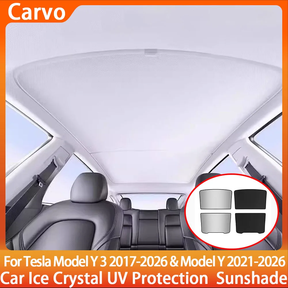 Sunshades for New Tesla Model Y Juniper 2025 & Model 3 Highland 2019-2025 Snap-On Ice Cloth Covers for Front & Rear Glass Roof
Sunshades for New Tesla Model Y Juniper 2025 & Model 3 Highland 2019-2025 Snap-On Ice Cloth Covers for Front & Rear Glass Roof