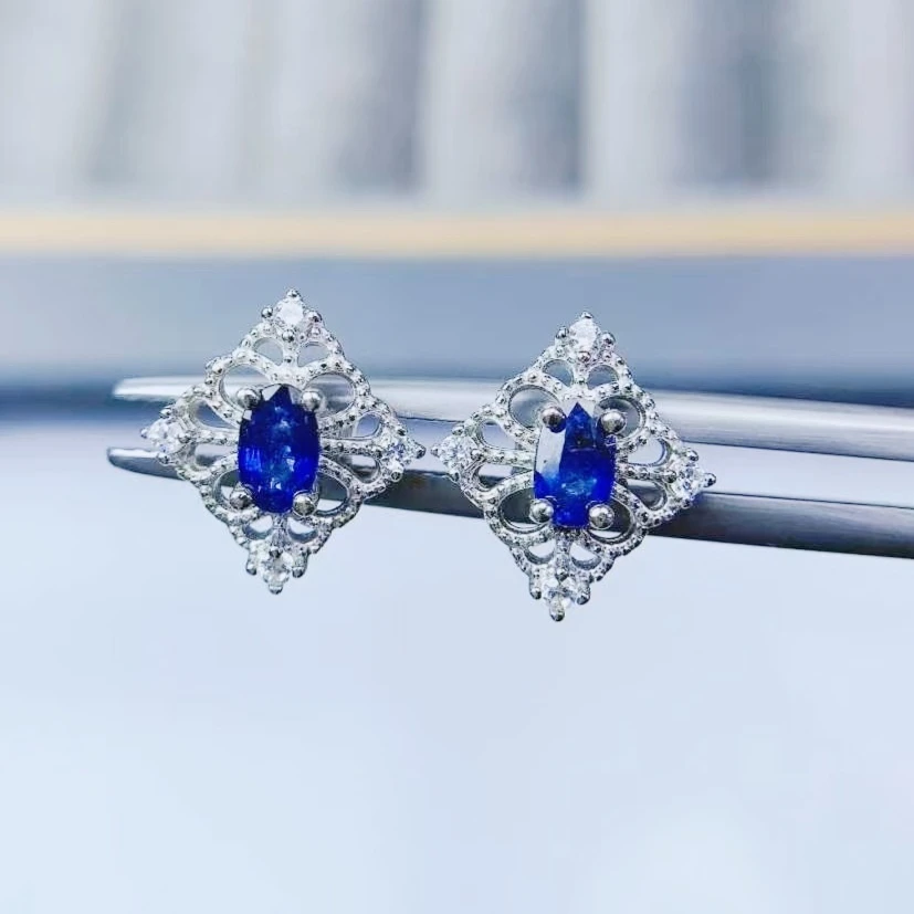 Royal Blue Natural Sapphire Earrings with Certificate 3 Layers 18K Gold Plated 925 Silver Sapphire Earrings Gift for Woman
Royal Blue Natural Sapphire Earrings with Certificate 3 Layers 18K Gold Plated 925 Silver Sapphire Earrings Gift for Woman