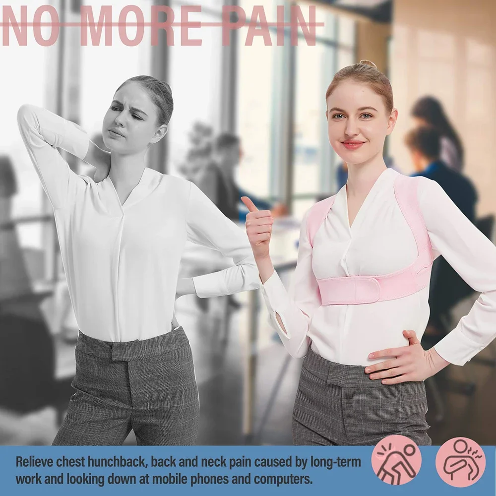 Posture Belt For Women & Men - Adjustable Upper Back Brace for Clavicle Support and Providing Fatigue Relax from Neck,Shoulder
Posture Belt For Women & Men - Adjustable Upper Back Brace for Clavicle Support and Providing Fatigue Relax from Neck,Shoulder