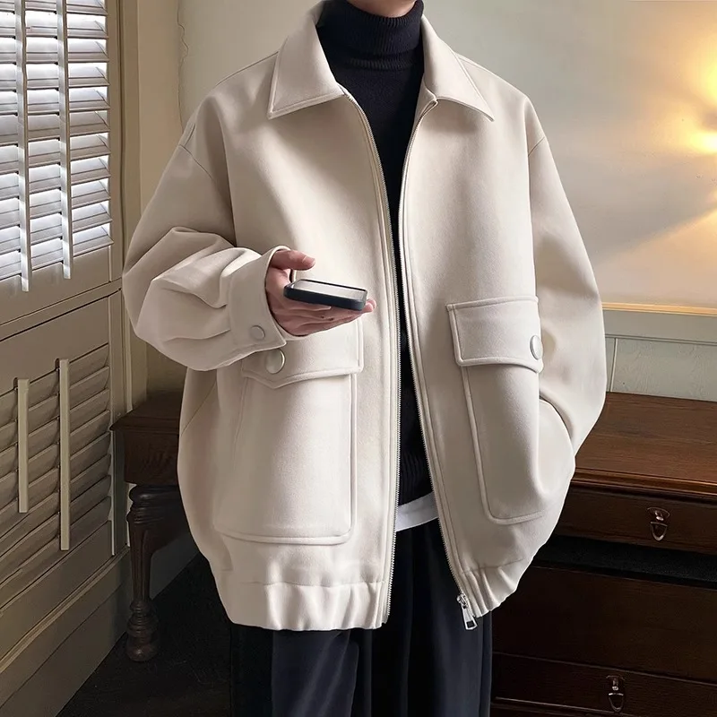 Woolen Coat Oversized Loose Large Pocket Woolen Fabric 2024 Korean Version Trendy Men's Casual Jacket
Woolen Coat Oversized Loose Large Pocket Woolen Fabric 2024 Korean Version Trendy Men's Casual Jacket