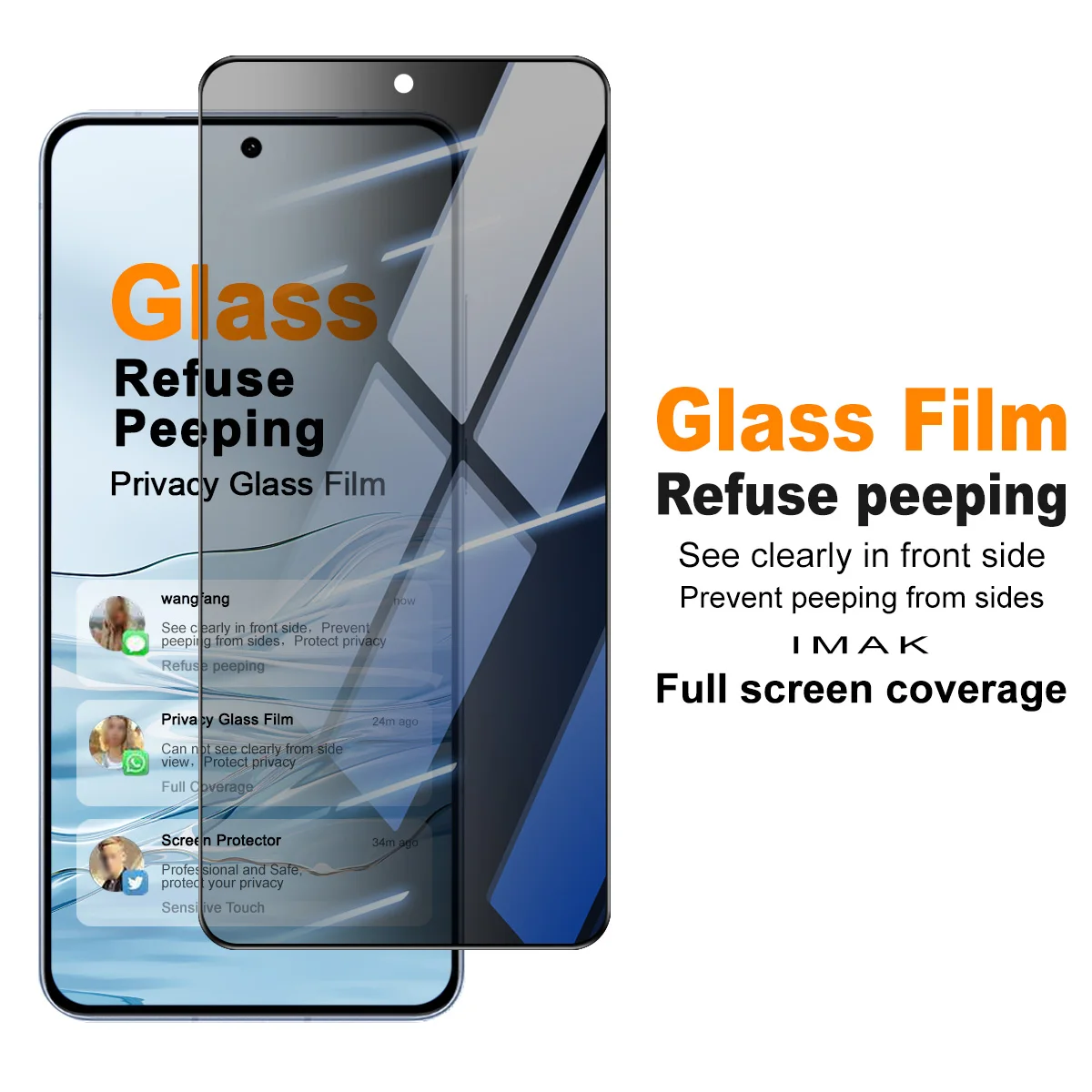 IMAK Privacy Tempered Glass for iQOO 15T 5G Screen Protector Film
IMAK Privacy Tempered Glass for iQOO 15T 5G Screen Protector Film