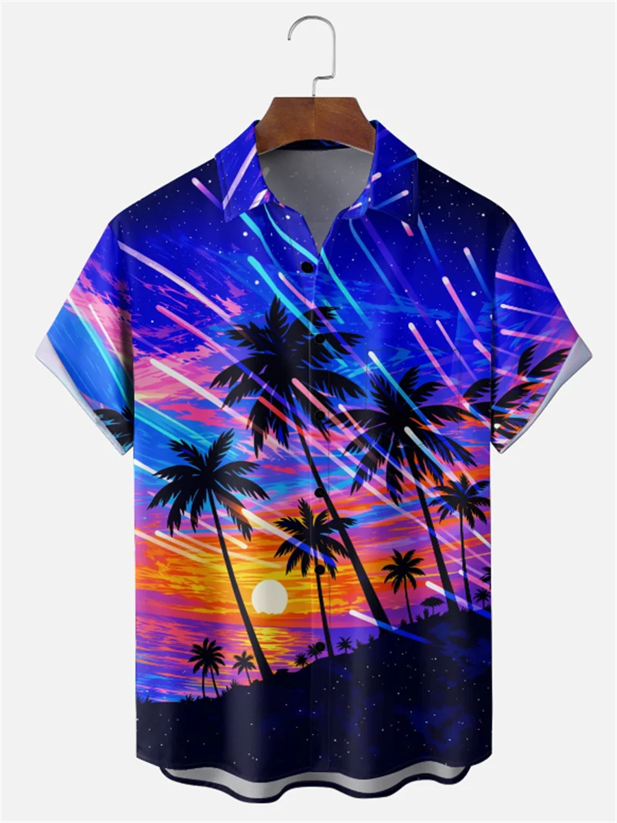 Hawaiian style men's short sleeved shirt with pocket design, digital printing, casual and comfortable, fashionable dressing
Hawaiian style men's short sleeved shirt with pocket design, digital printing, casual and comfortable, fashionable dressing