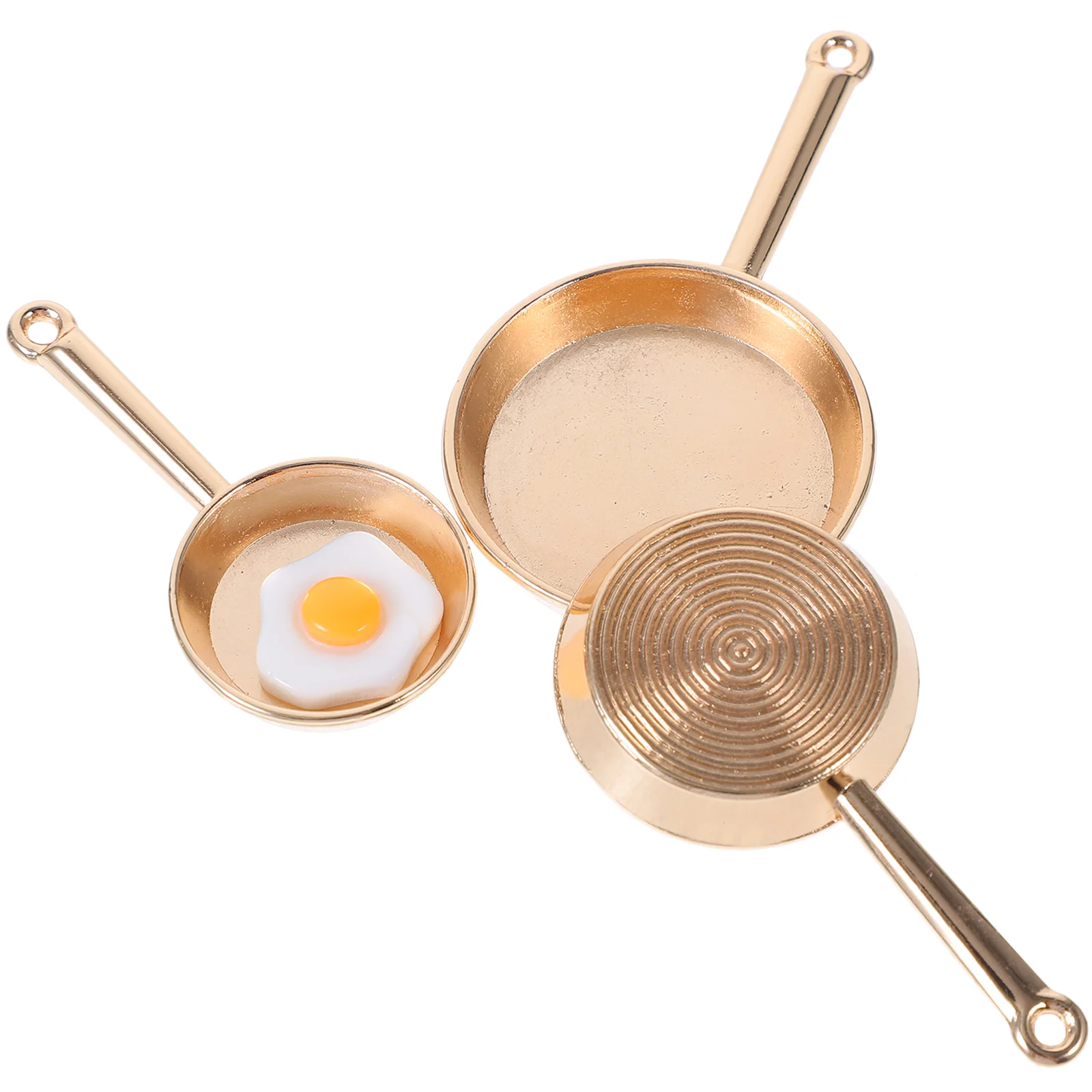 4pcs Miniature Frying Pans Small Furniture Stovetop Cookware Metal 3 Pots 1 House Accessories Realistic
4pcs Miniature Frying Pans Small Furniture Stovetop Cookware Metal 3 Pots 1 House Accessories Realistic