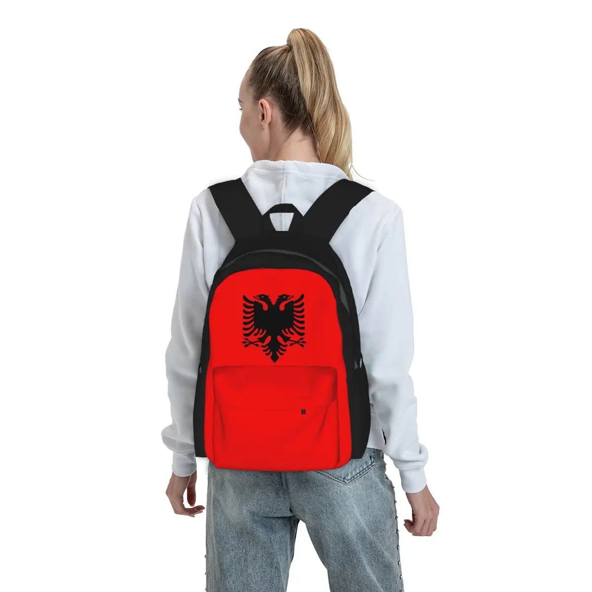 Flag Of Albania Backpack Student BookBag Kids School Bag Laptop Shoulder Bags for Men Women
Flag Of Albania Backpack Student BookBag Kids School Bag Laptop Shoulder Bags for Men Women