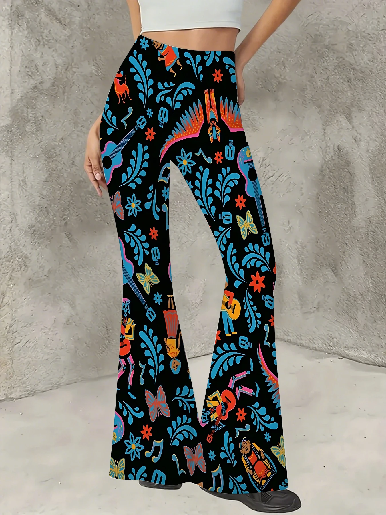 Women's All-Over Print Flared Leggings Stretchy High Waist Bell Bottom Pants
Women's All-Over Print Flared Leggings Stretchy High Waist Bell Bottom Pants