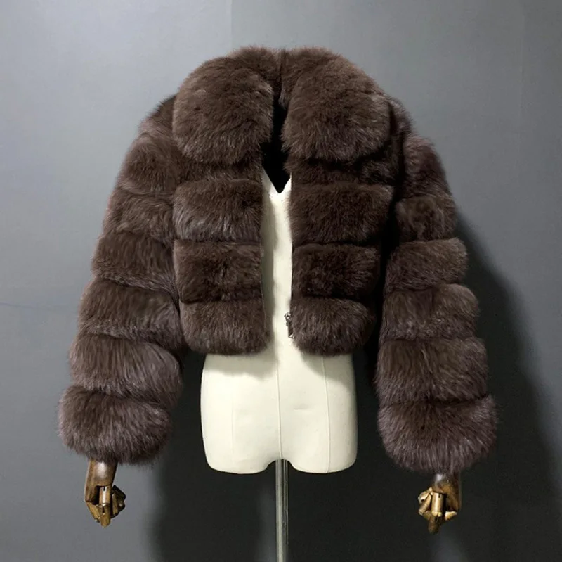 Long Sleeve Cropped Puffer Fur Jacket For Women Outwear Casual White Black Fluffy Fall Winter Faux Fur Coat Women Short Jacket
Long Sleeve Cropped Puffer Fur Jacket For Women Outwear Casual White Black Fluffy Fall Winter Faux Fur Coat Women Short Jacket